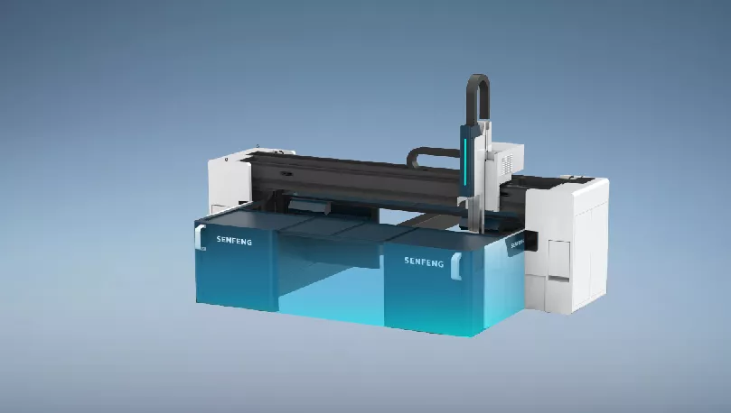 Senfeng 1500 CH lézervágó gép profilvágási képesség