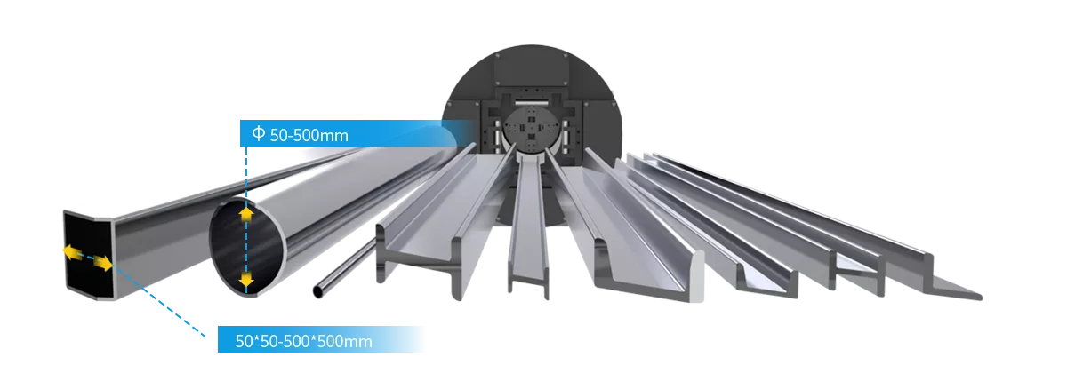 Csővek és profilok lézeres csővágó gépen való feldolgozáshoz