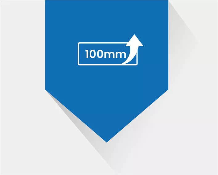 100 mm vastag rozsdamentes is acélt vághat