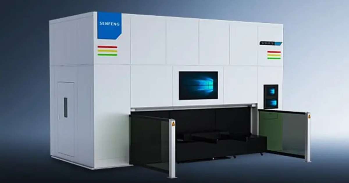 Senfeng 5 tengelyes szálas lézervágó gép