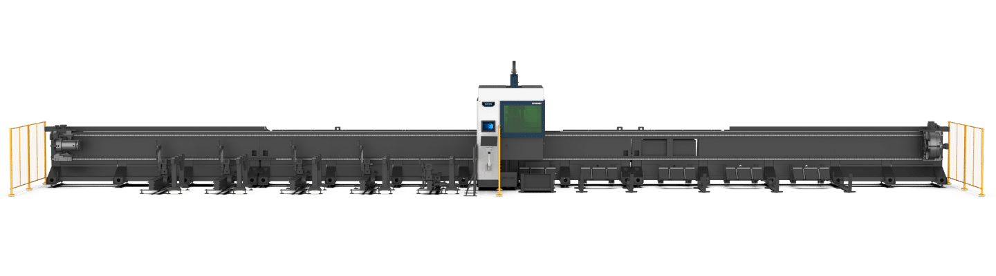 SENFENG ST sorozatú három tokmányos nehézcső lézervágó gép – 9–12 méteres csövekhez, 20–500 mm átmérőig